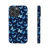Blue Butterfly Phone Case – Aesthetic Protective Cover for iPhone & Samsung | Soft Glossy Slim Case | Nature Lover Gift