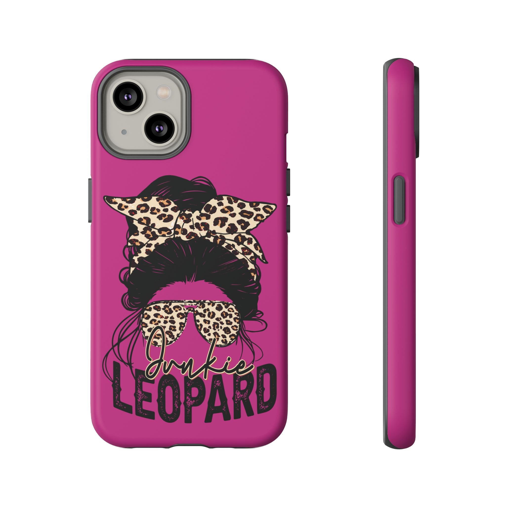 Leopard Junkie Tough Phone Case – Animal Print Protective Cover | Bold Aesthetic Phone Case | Wild & Stylish iPhone Case