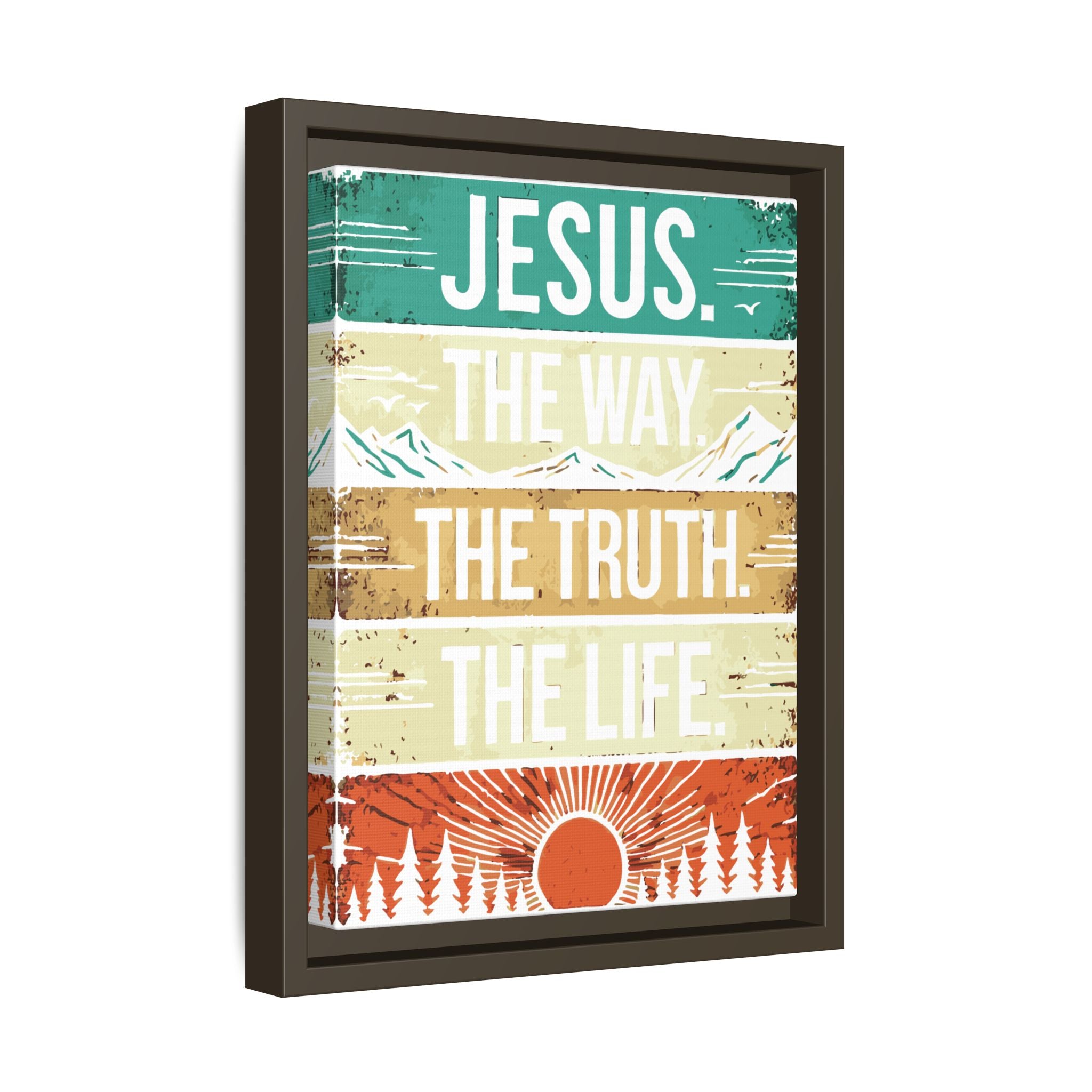 Canvas Wall Art - Jesus the Ways Truth Light - Religious Home Decor