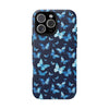 Blue Butterfly Phone Case – Aesthetic Protective Cover for iPhone & Samsung | Soft Glossy Slim Case | Nature Lover Gift