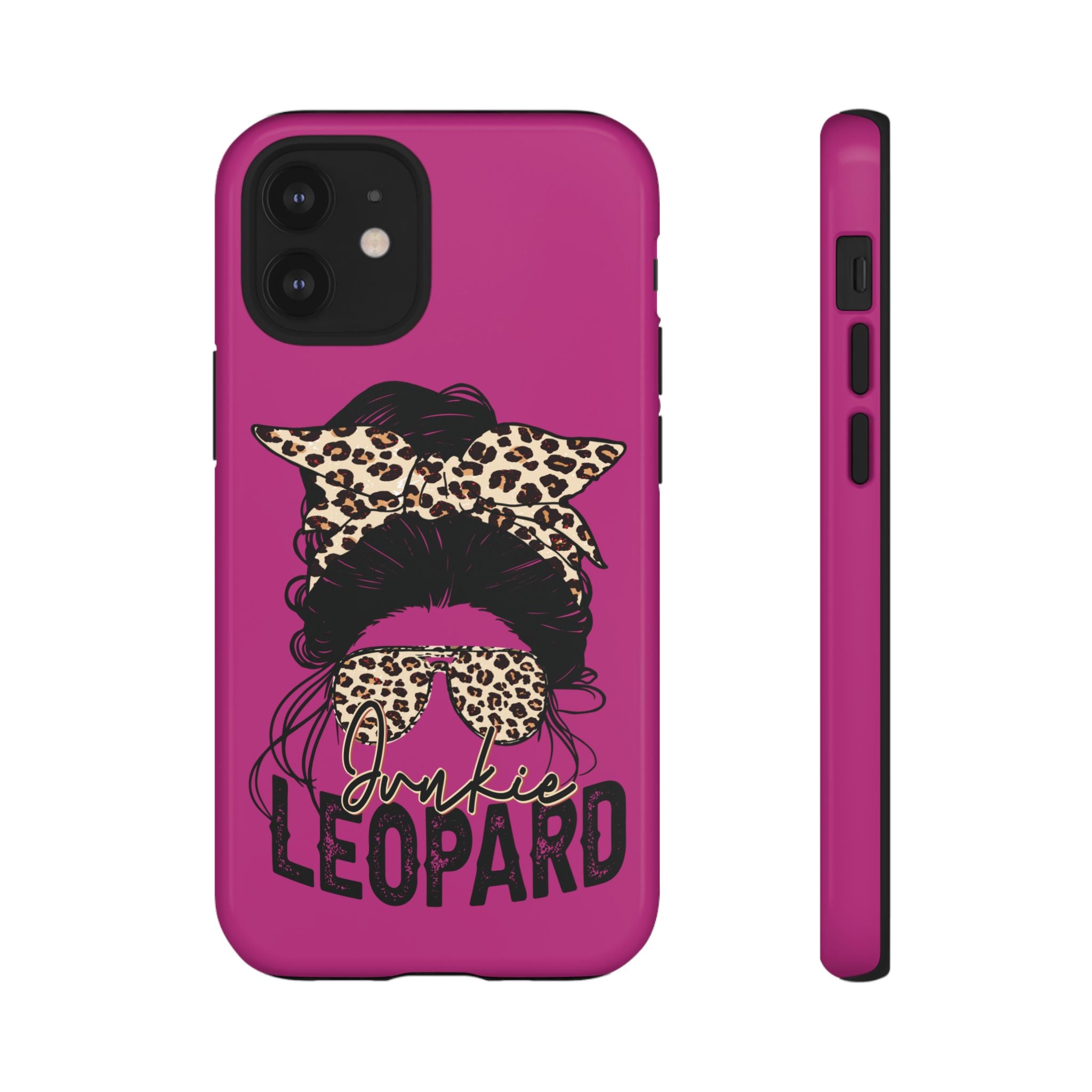 Leopard Junkie Tough Phone Case – Animal Print Protective Cover | Bold Aesthetic Phone Case | Wild & Stylish iPhone Case