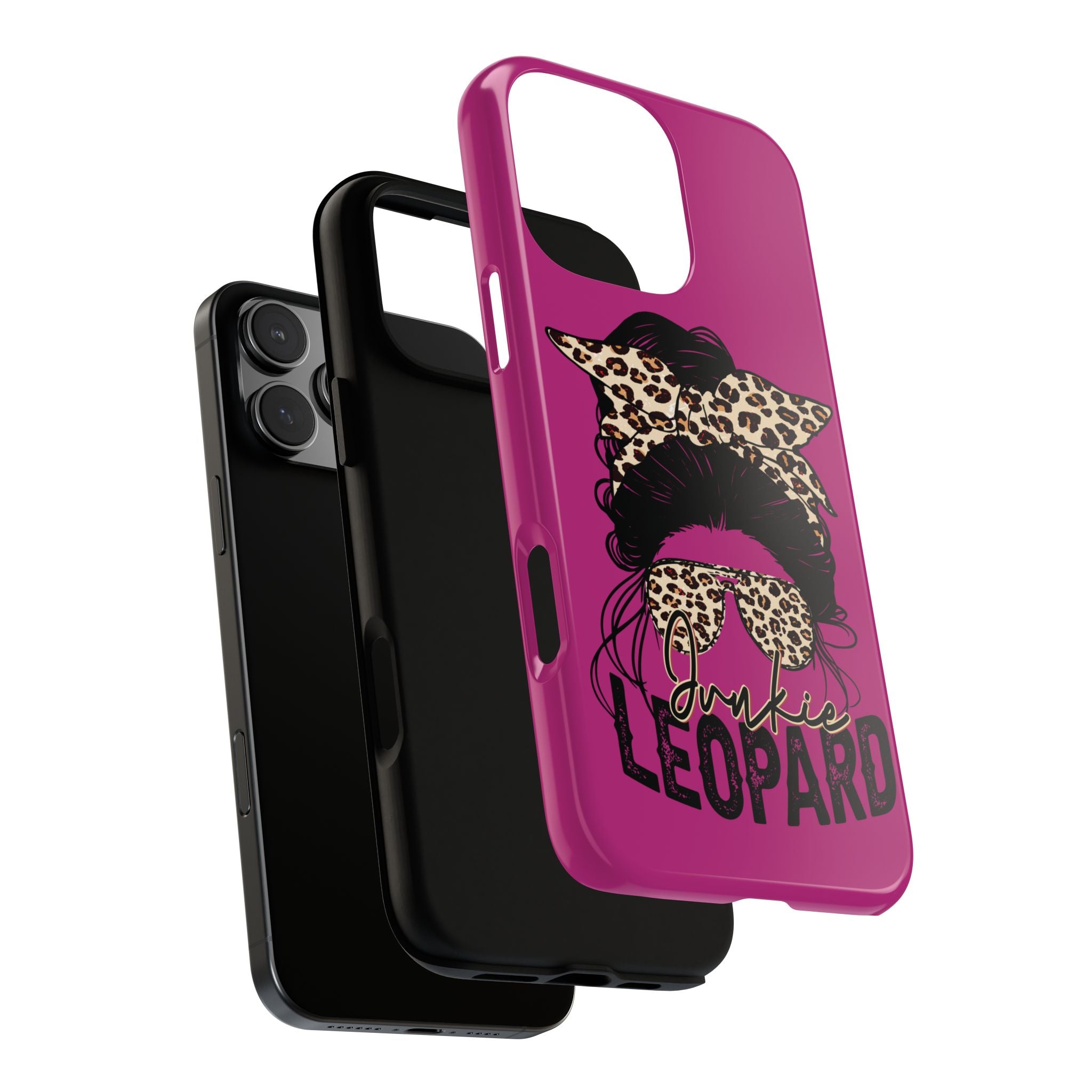 Leopard Junkie Tough Phone Case – Animal Print Protective Cover | Bold Aesthetic Phone Case | Wild & Stylish iPhone Case