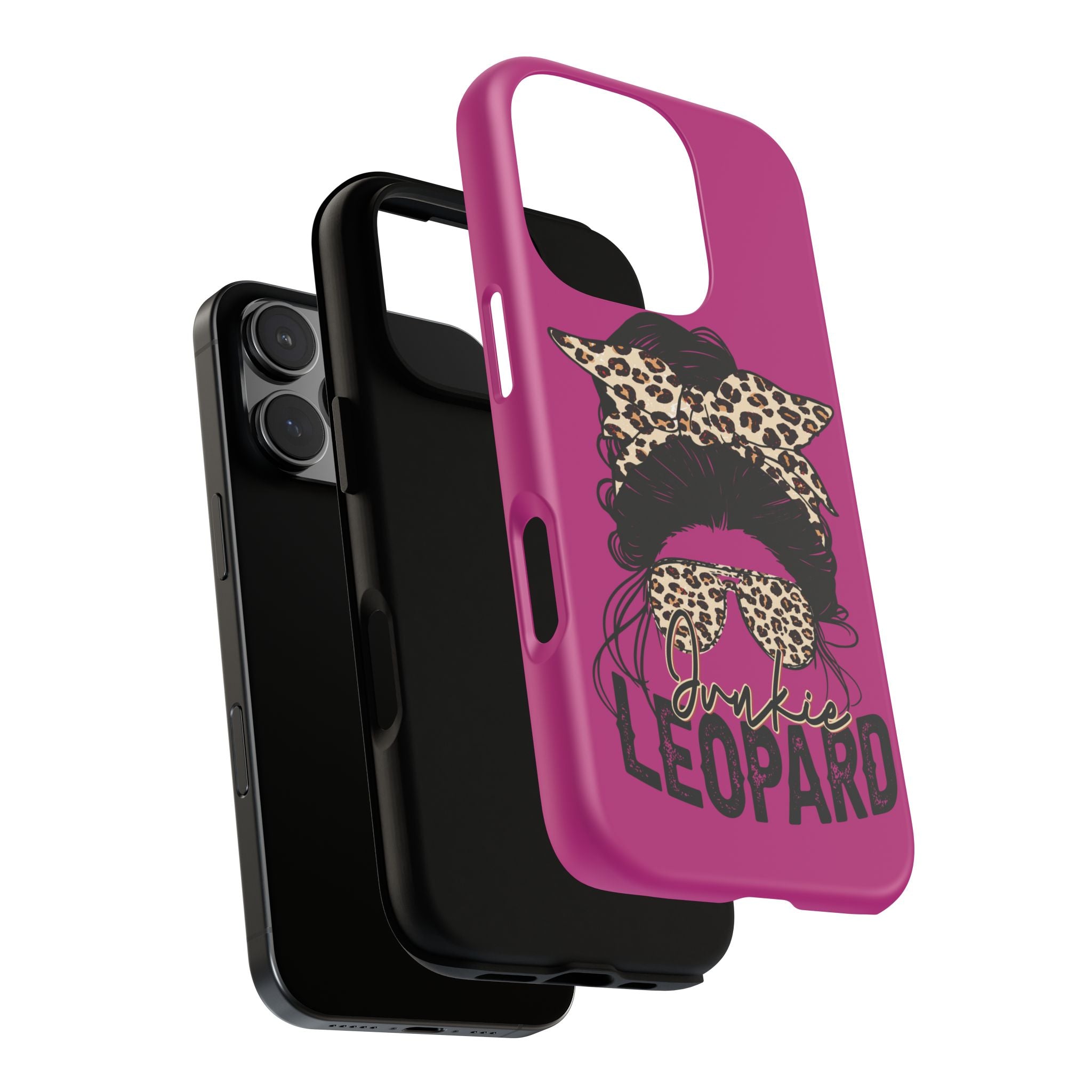 Leopard Junkie Tough Phone Case – Animal Print Protective Cover | Bold Aesthetic Phone Case | Wild & Stylish iPhone Case