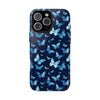 Blue Butterfly Phone Case – Aesthetic Protective Cover for iPhone & Samsung | Soft Glossy Slim Case | Nature Lover Gift