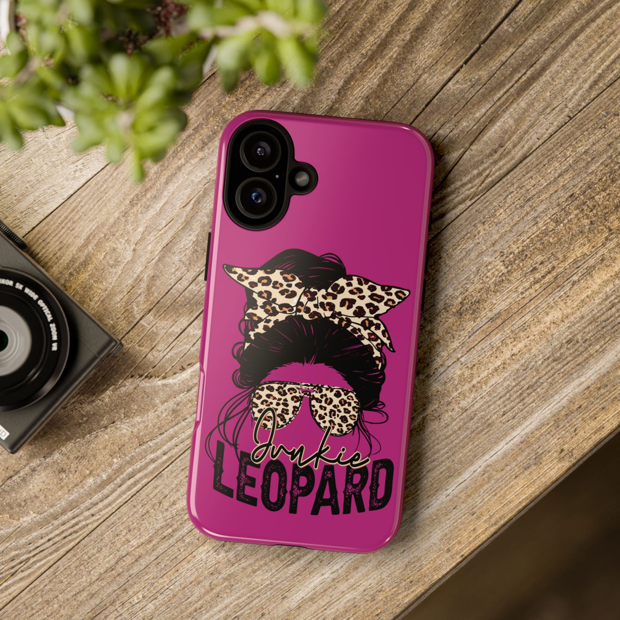 Leopard Junkie Tough Phone Case – Animal Print Protective Cover | Bold Aesthetic Phone Case | Wild & Stylish iPhone Case