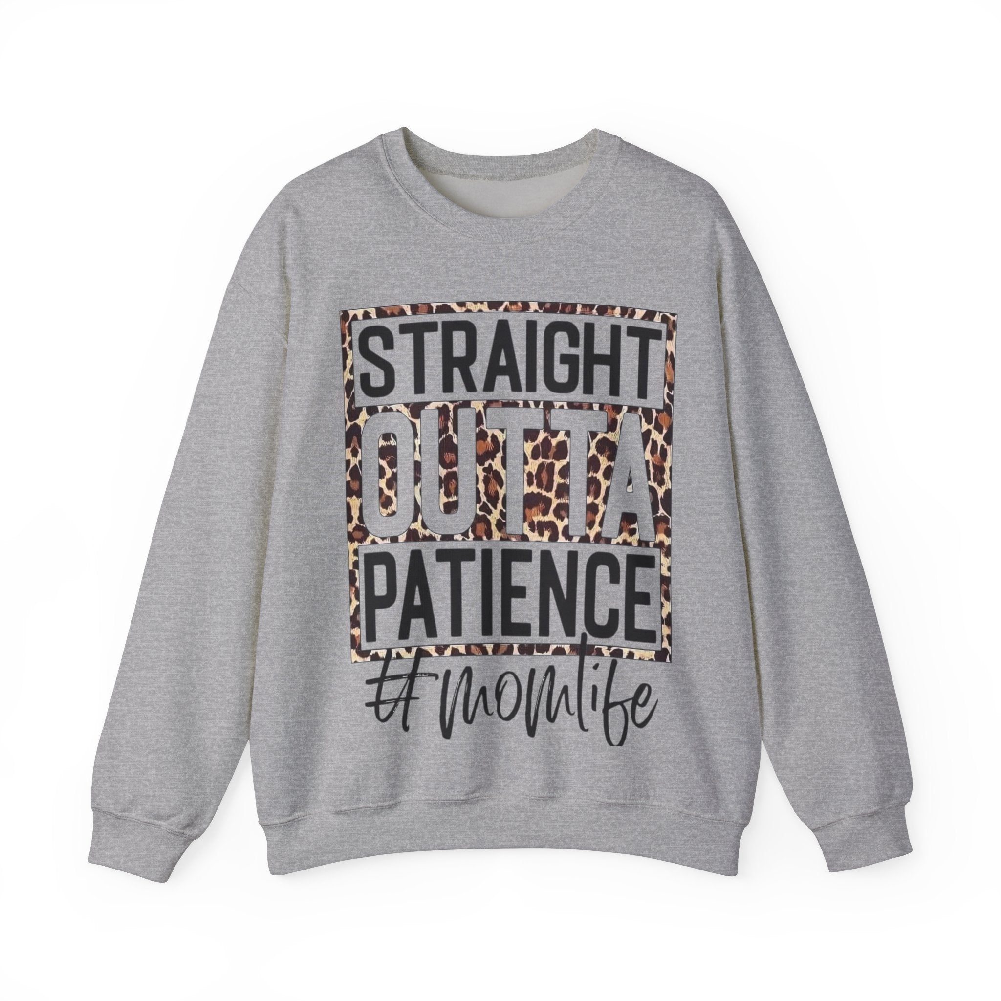 Sweatshirt Straight Otta Patients Mom Life Print