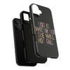 God Is With Her She Will Not Fail Tough Phone Case – Christian Protective Phone Cover | Inspirational Bible Verse Case | Faith-Based Gift
