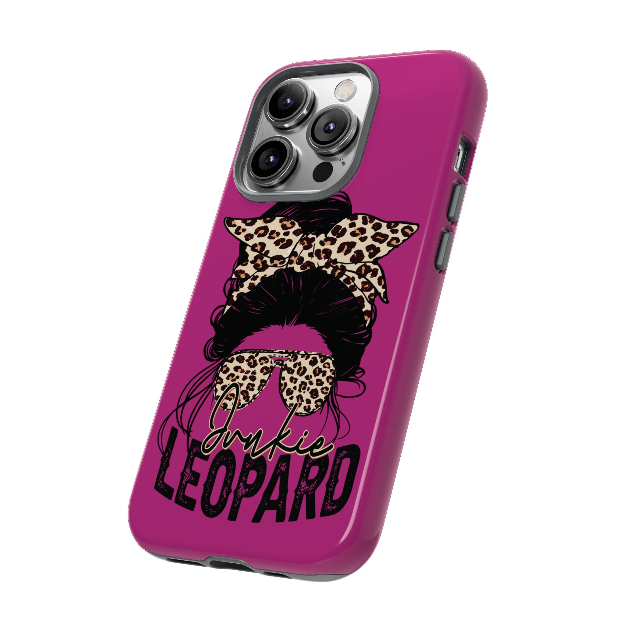 Leopard Junkie Tough Phone Case – Animal Print Protective Cover | Bold Aesthetic Phone Case | Wild & Stylish iPhone Case