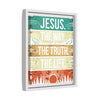Canvas Wall Art - Jesus the Ways Truth Light - Religious Home Decor