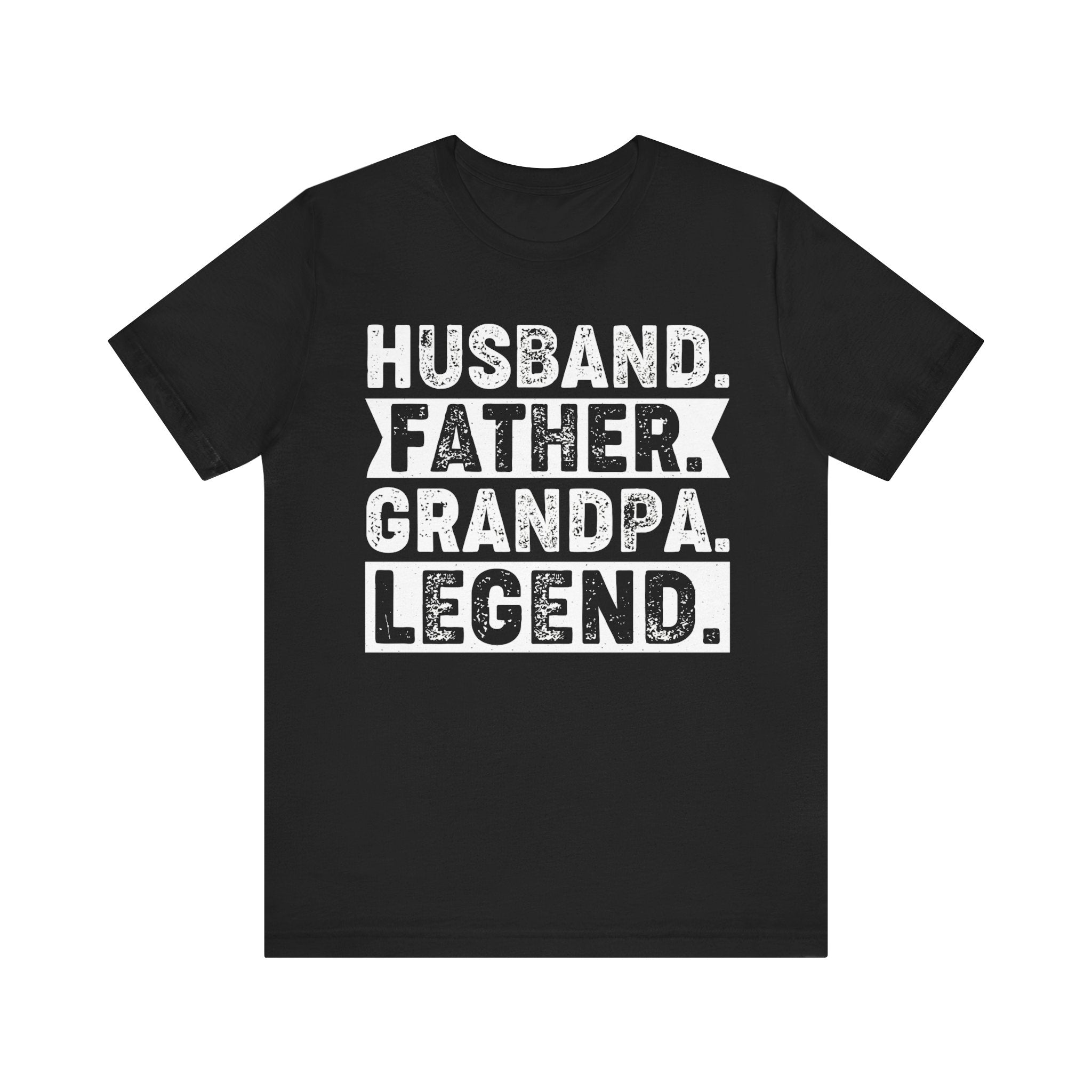 HUSBAND FATHER GRANDPA LEDGEND Unisex Jersey Short Sleeve Tee