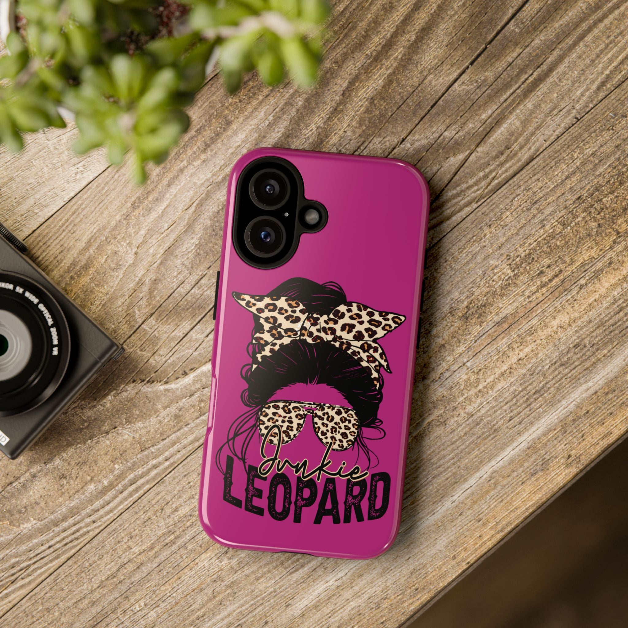 Leopard Junkie Tough Phone Case – Animal Print Protective Cover | Bold Aesthetic Phone Case | Wild & Stylish iPhone Case