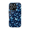 Blue Butterfly Phone Case – Aesthetic Protective Cover for iPhone & Samsung | Soft Glossy Slim Case | Nature Lover Gift