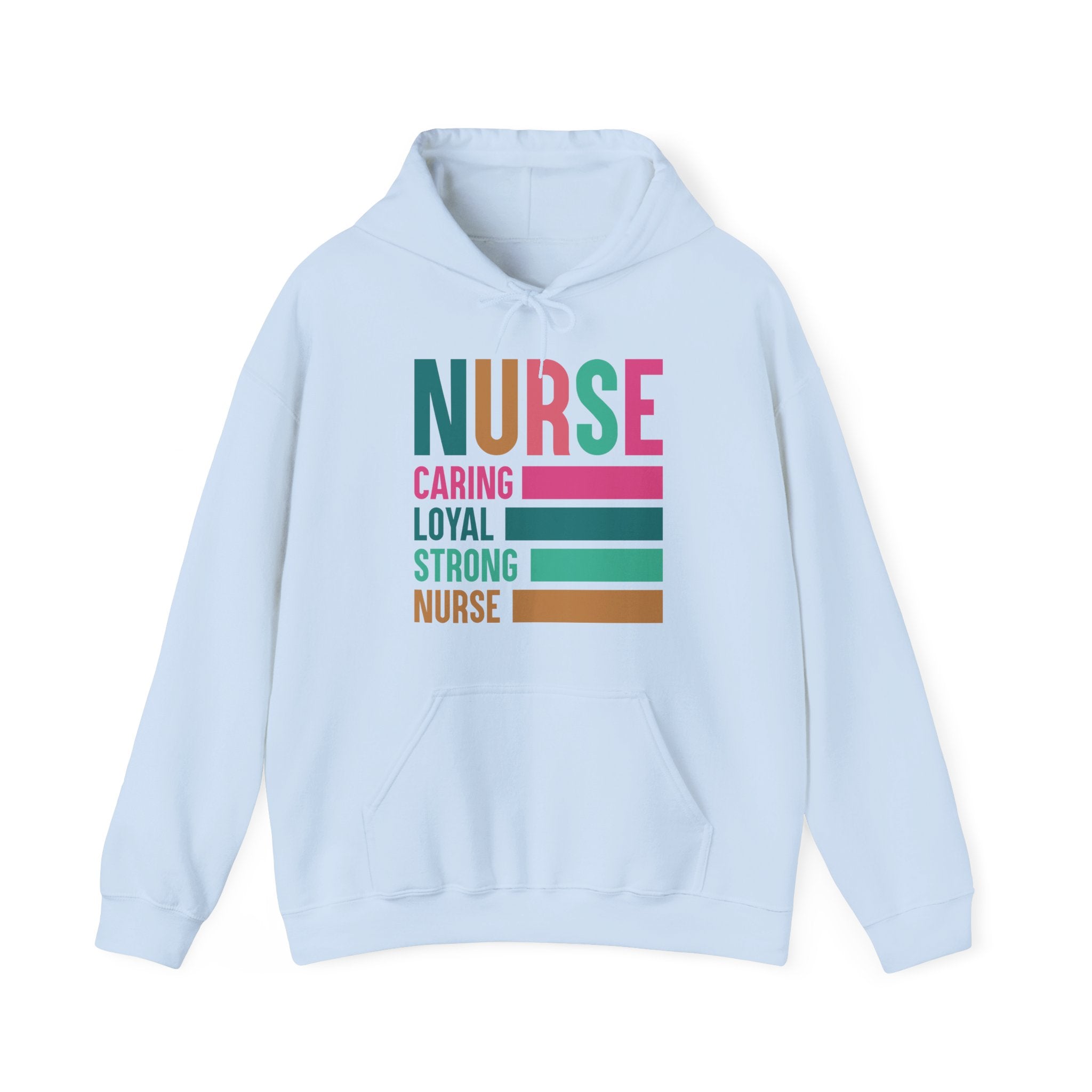 Nurse Appreciation Hoodie – Caring, Loyal, Strong Zip-Up Sweatshirt | Nurse Gift | Comfortable Nurse Zip Hoodie | Medical Staff Appreciation