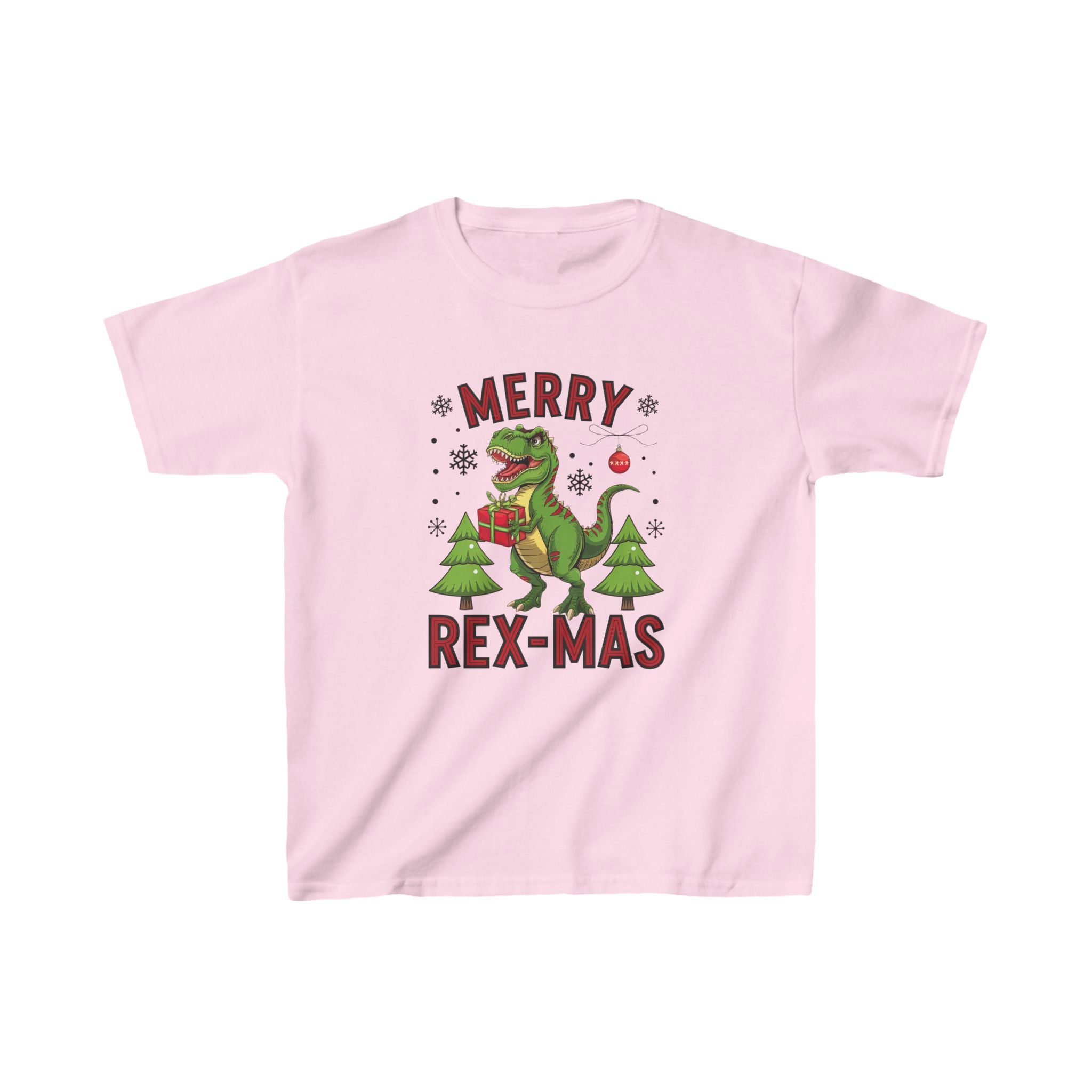 Merry Rex-Mas" Kids T-Shirt