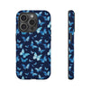 Blue Butterfly Phone Case – Aesthetic Protective Cover for iPhone & Samsung | Soft Glossy Slim Case | Nature Lover Gift