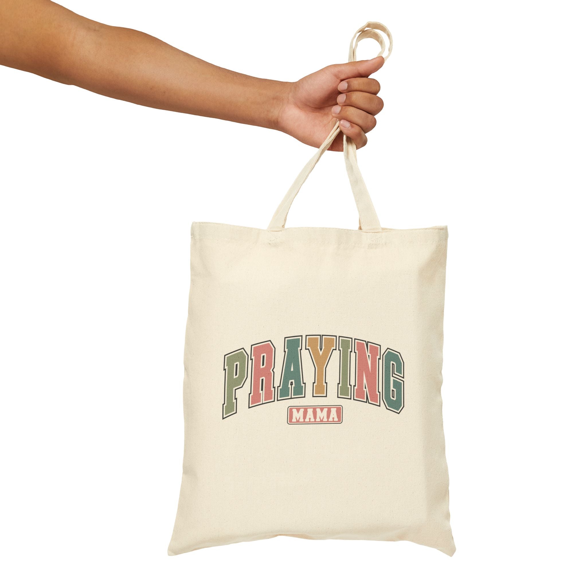 Praying Mama Cotton Tote Bag