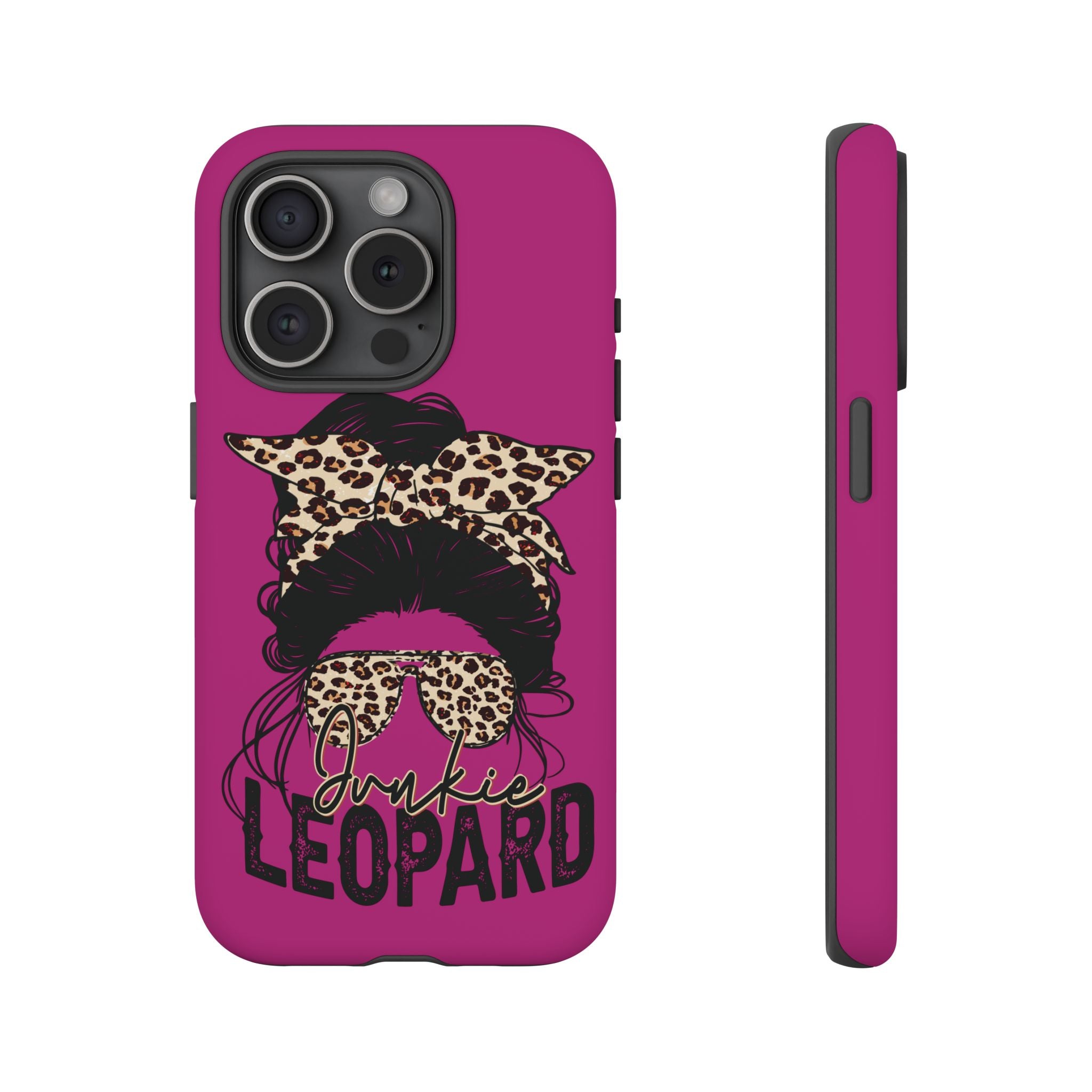 Leopard Junkie Tough Phone Case – Animal Print Protective Cover | Bold Aesthetic Phone Case | Wild & Stylish iPhone Case